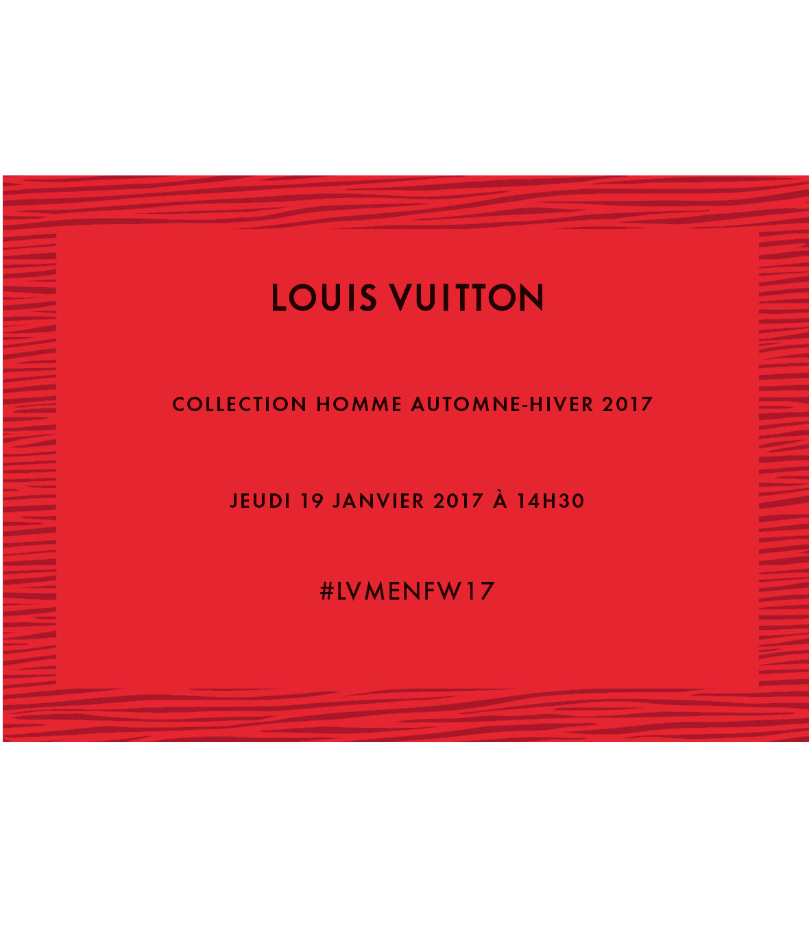 LOUIS VUITTON – LIVESTREAMING POKAZU MĘSKIEJ KOLEKCJI JESIEŃ ZIMA 2017